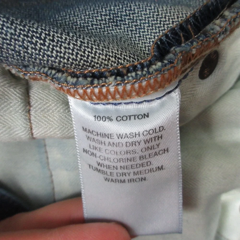 Banana Republic Jeans Mens 33x32 Blue Relaxed Fit Straight Faded Denim‎ Pants